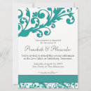 Search for aquamarine wedding invitations Blue