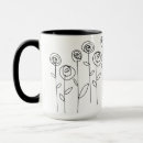 Search for flower drawing mugs Elegant