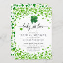 Search for clover bridal shower invitations Green