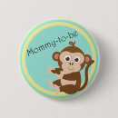 Search for monkeys badges Baby shower