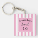 Search for sweet 16th key rings Girly