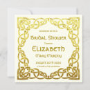 Search for celtic bridal shower invitations Gold