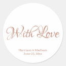 Search for rose gold wedding stickers Thank you