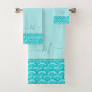 Search for aqua turquoise teal blue bath towels Elegant stylish modern
