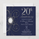 Search for navy silver anniversary invitations Party