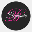 Search for fancy script calligraphy stickers Black and white