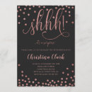 Search for faux rose gold confetti invitations Glitter