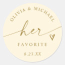 Search for round gold wedding stickers Modern