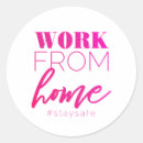 Search for work at home stickers Pandemic