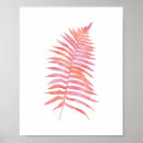 Search for fern leaves posters Pink