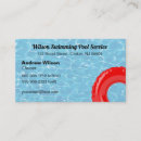 Search for pool cleaning business cards Aqua blue