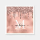 Search for pink graduation napkins Rose gold
