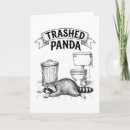 Search for trash cards Funny raccoon