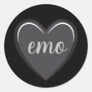 Search for emo stickers Black