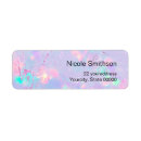 Search for gemstones return address labels Purple