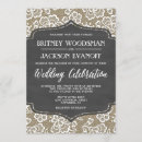 Search for burlap wedding invitations Lace