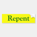 Search for repent bumper stickers Christianity