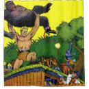 Search for gorilla shower curtains Cartoon