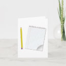 Search for yellow pencil cards Writing