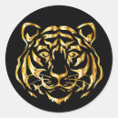 Search for gold tiger stickers Animal