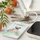 Search for pet pug key rings Dog