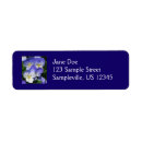 Search for purple pansy return address labels Nature