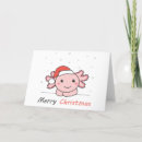 Search for kawaii christmas cards Axolotl