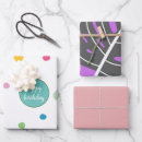 Search for purple birthday wrapping paper Blue