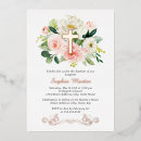 Search for rose gold christening invitations Flowers