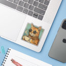 Search for vintage animal art stickers Cat