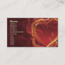Search for heart shaped business cards Red