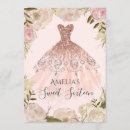 Search for rose gold glitter sweet 16 invitations Dress
