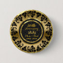 Search for 50th wedding anniversary badges Damask