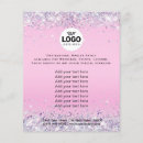 Search for background pink flyers Makeup artist