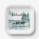 Search for adventure awaits paper plates Woodland