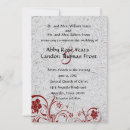 Search for red leather invitations White