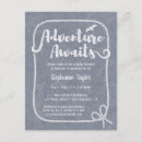 Search for adventure awaits baby boy shower invitations Elegant