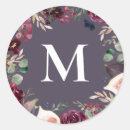 Search for burgundy monogram stickers Purple