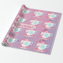 Search for tea party wrapping paper For her