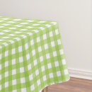 Search for green gingham tablecloths Pattern