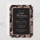Search for rose gold 90th birthday invitations Feminine