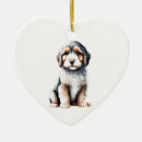 Search for bearded collie christmas tree decorations Animal