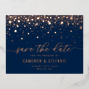 Search for navy gold save the dates Calligraphy