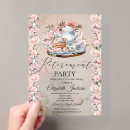 Search for formal tea party invitations Floral