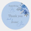 Search for something blue thank you stickers Botanical