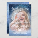Search for baby blue sweet 16 invitations Glitter