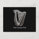Search for irish music postcards Harp