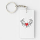 Search for angel charm key rings Heart