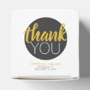 Search for black and gold favour boxes Typography