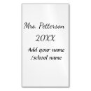 Search for teacher magnetic business cards Back to school